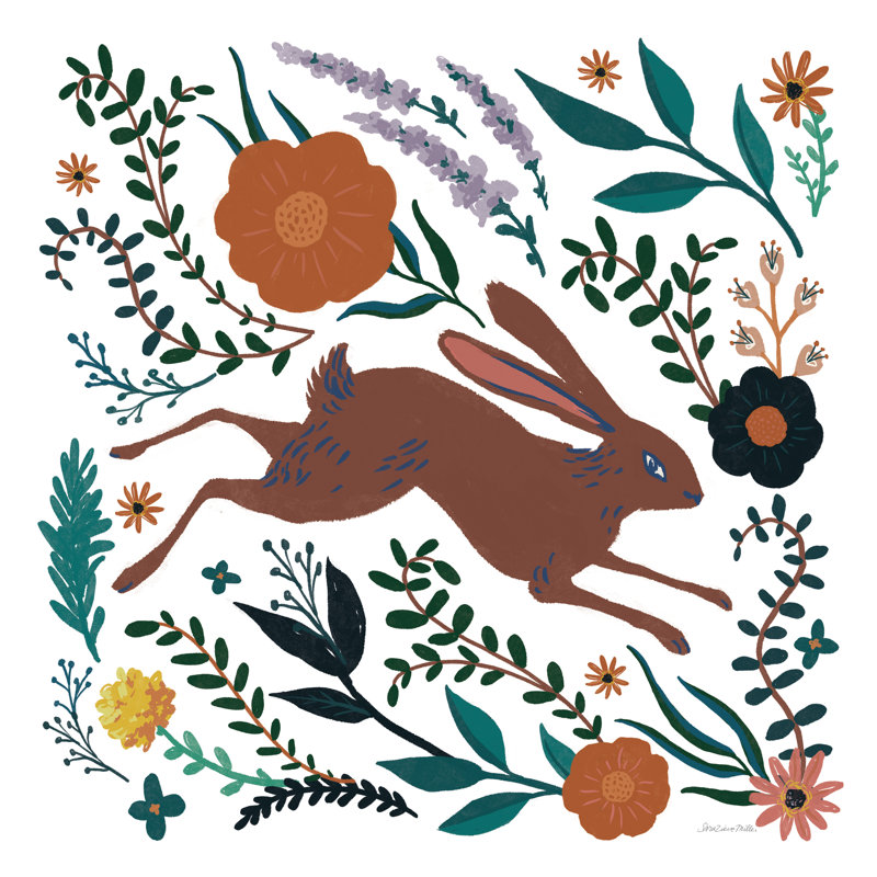 Folk Garden I by Sara Zieve Miller - Wrapped Canvas Print, 76cm H x 76cm W