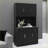 71” Modern Black Kitchen Pantry Storage Cabinet with Microwave Countertop | E1 MDF | Adjustable Shelves
