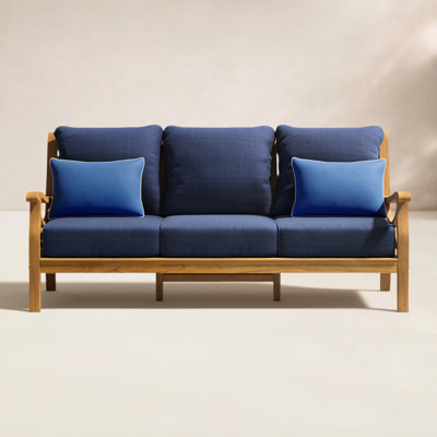 Brunswick 76" Teak Patio Sofa