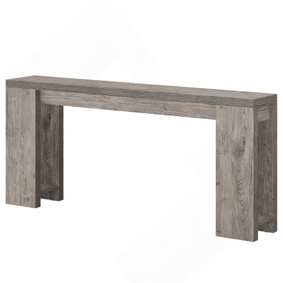 70.9 Inch Extra Long Farmhouse Console Table, Narrow Wood Sofa Table With Storage, Rustic Grey Entryway Accent For Living Room And Hallway