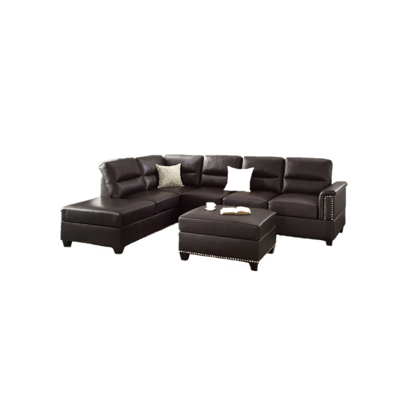 Canapé modulaire 3 pièces en espresso