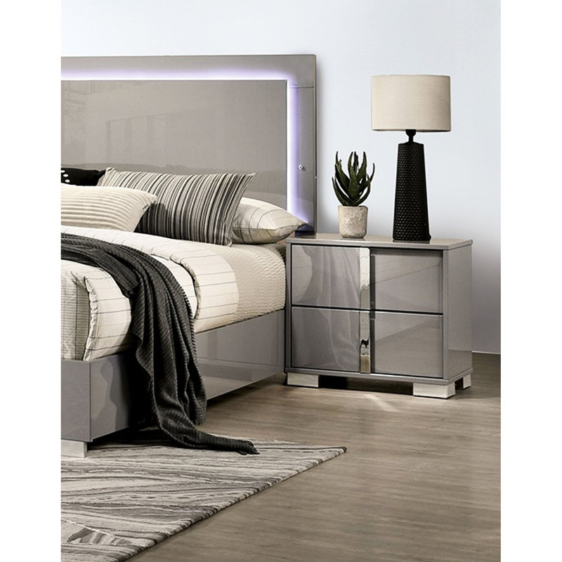 Table de chevet Modern Taupe
