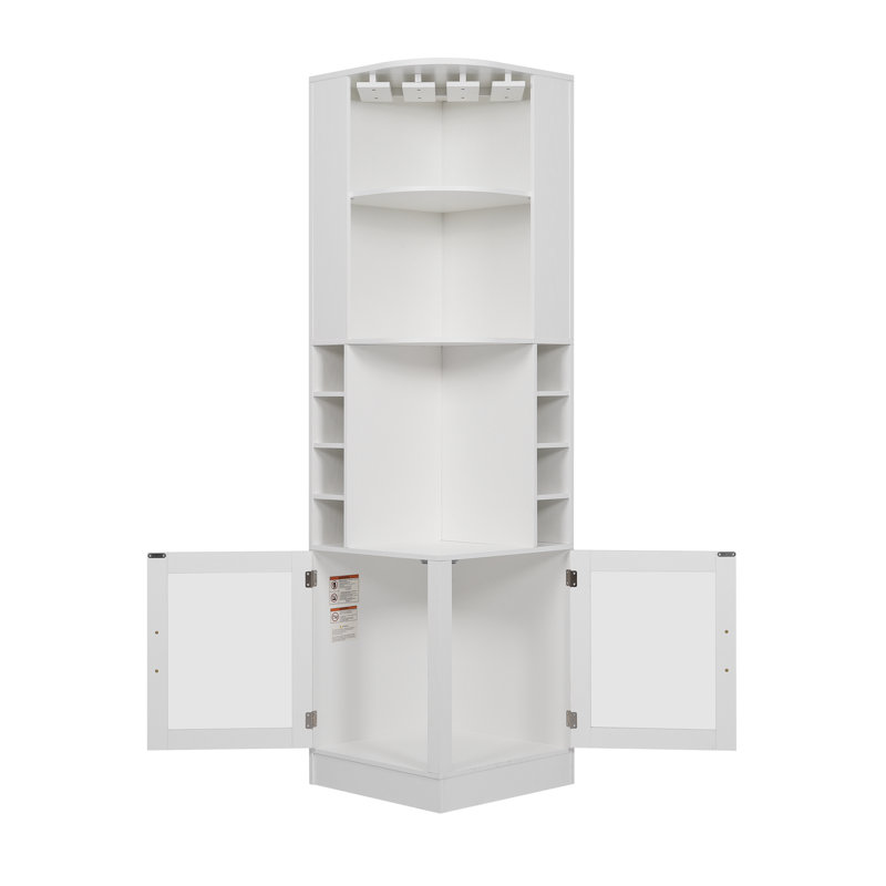 18.5 " L Bar Cabinet, Blanc