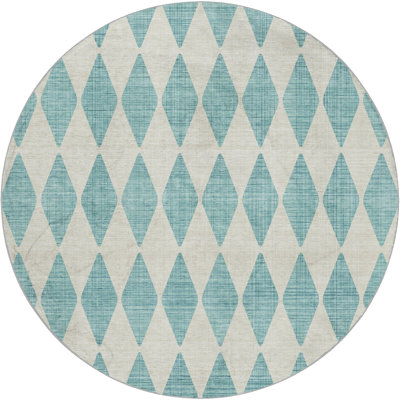 Premium Machine Washable Dream Shag ADS578 Diamonds Rug
