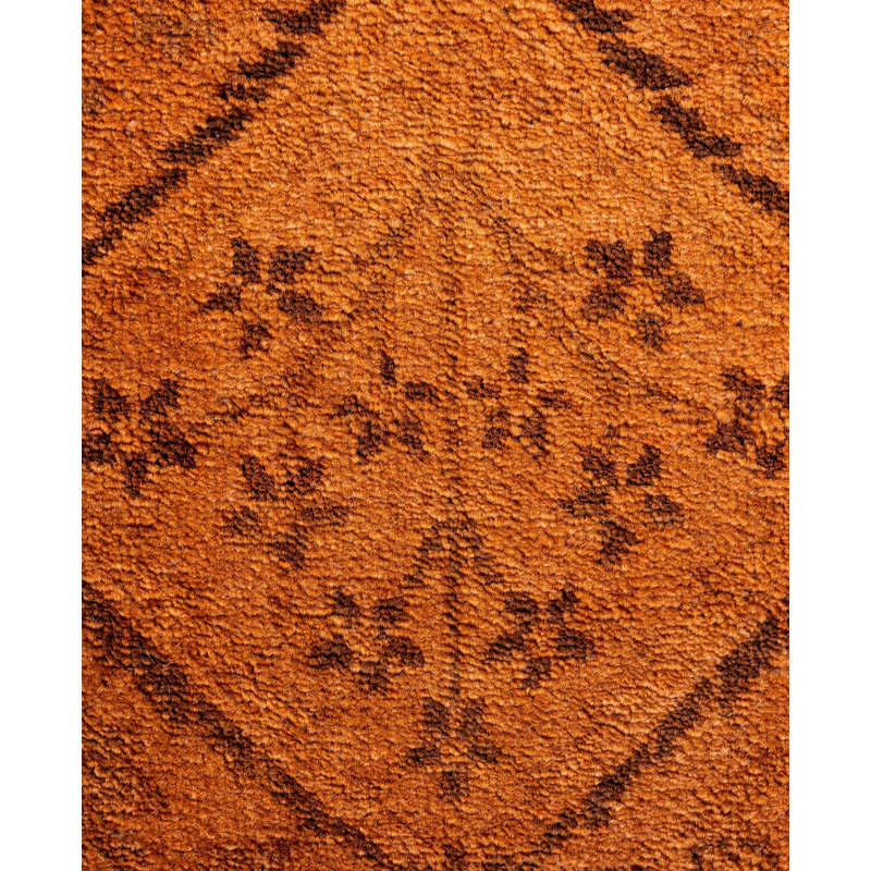 Tapis de couloir rouge en laine 2 pi 6 po x 11 pi 9 po Huckaby