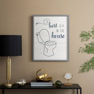 Best Seat Framed Print - Solid Wood