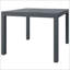 Table d'extérieur, table d'extérieur rectangulaire en aluminium