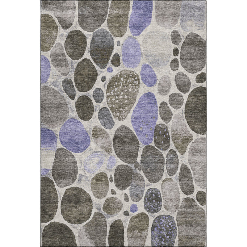 Premium Machine Washable  Geometric Rug, Rectangle 10' x 14'