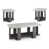Plateau gris / base brun clair