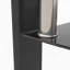 Table basse rectangulaire en verre noir, table basse transparente, tables d'appoint modernes pour le salon, meubles de salon-1775193710