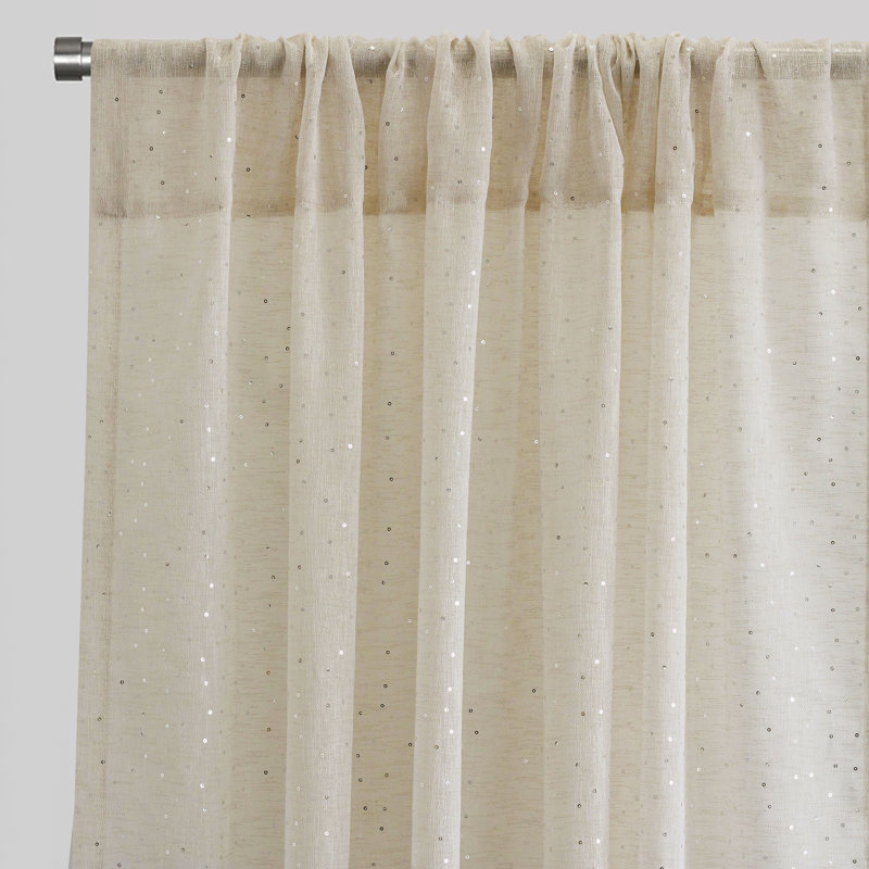 Polak Sheer Curtain, 54" W x 84" L, Natural