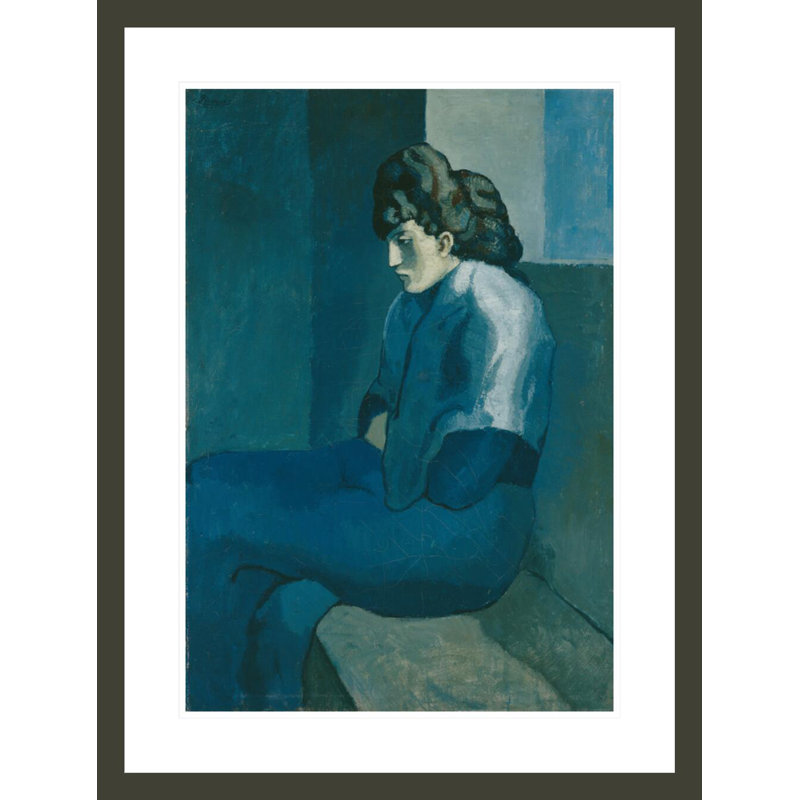 «Melancholy Woman» par Pablo Picasso, impression giclée sur cadre, H 29,5 po x l 22,3 po