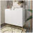 2 Door White Locker Accent Cabinet