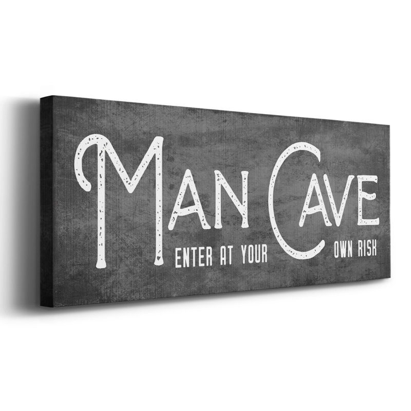 Man Cave, H 12 po x l 30 po x P 1,5 po