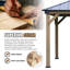Jolydale 12 x 16 pi Pavillon de jardin en bois massif Soild