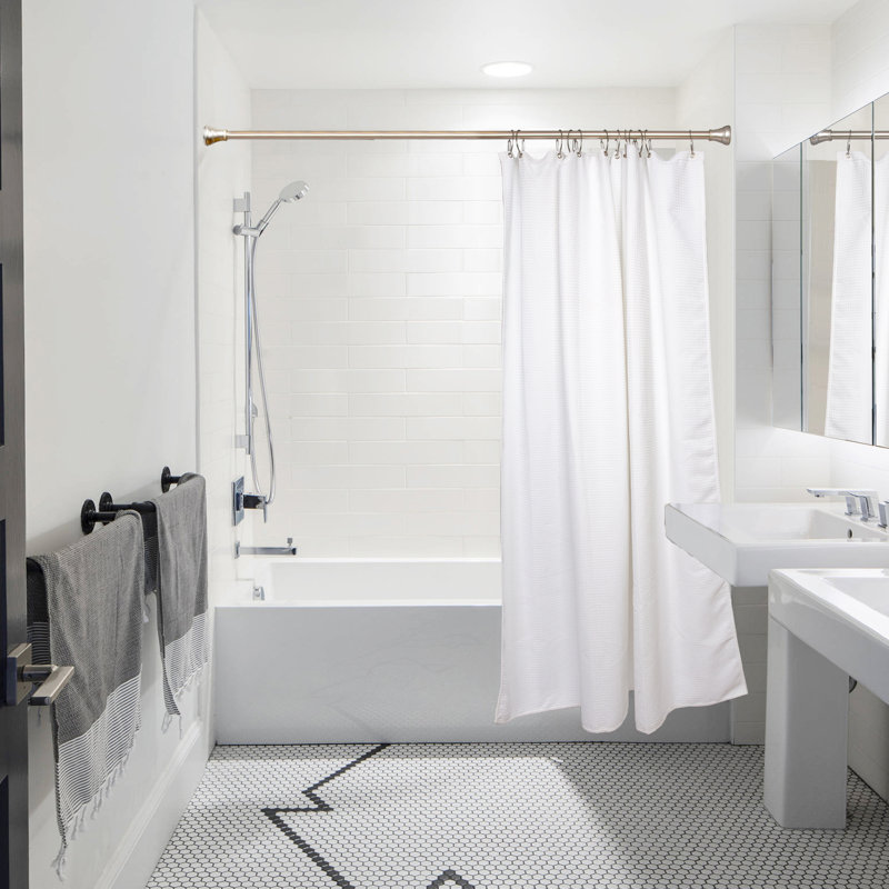 Crochets de rideau de douche Utopia, Nickel