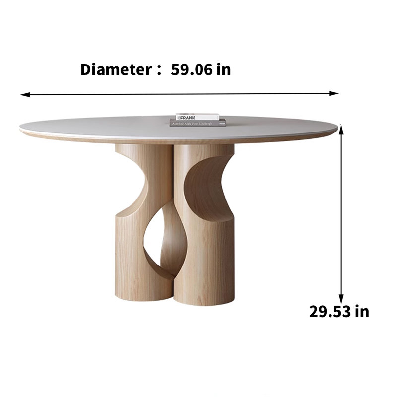 Table de salle à manger Shanette, H 29,53 po x L 59,06 po x l 59,06 po