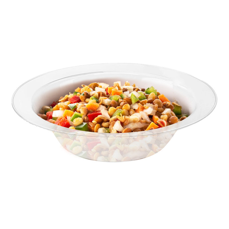 Bols à dessert ronds en plastique transparent économique (150 ml) - 120 bols