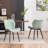 Upholstered Dining Chairs Faux Leather Side Chair with Metal Frame-266236631