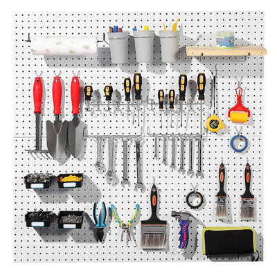 188Piece Pegboard Hooks Set with Bins and Peg Locks  For Organizing Various Tools