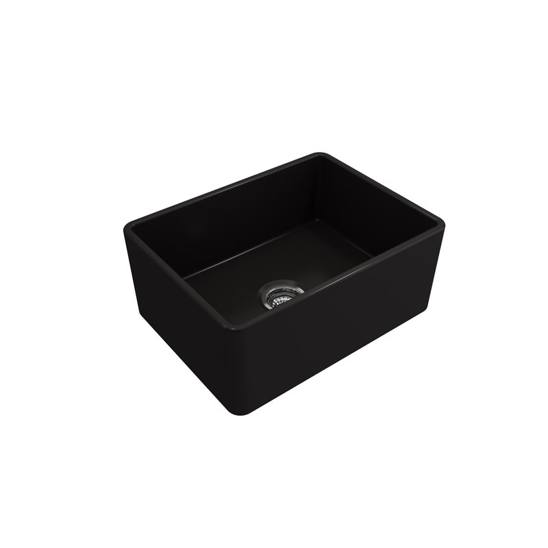 24'' L Kitchen Sink, Matte Black