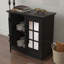 Buffet à porte en miroir noir-1126648918