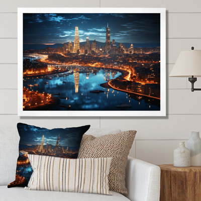 «Barcelona Beautiful Cityscape II» - reproduction