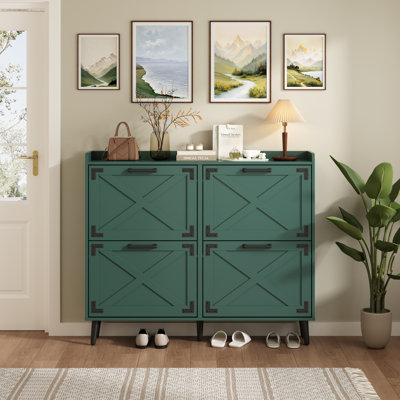 Chea Shoe Storage Cabinet with Adjustable Shelves