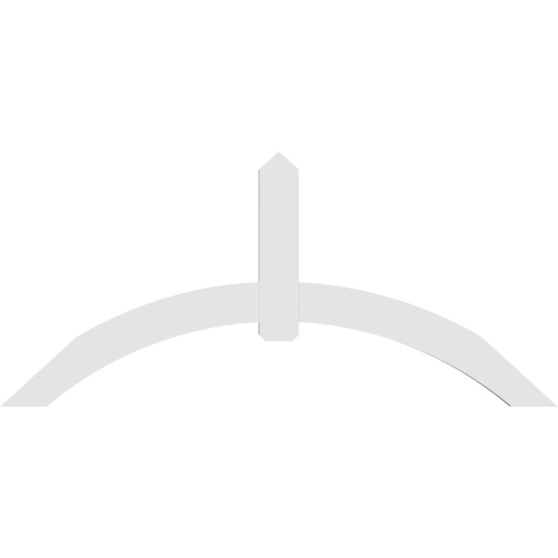 Support pour pignon en PVC Archdale, H 38,5 po x l 84 po (pas: 11/12), P 2 po x F 6 po