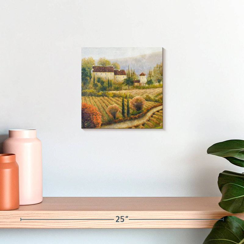 Yarlin Tuscany Vineyard I, 10" H x 10" W