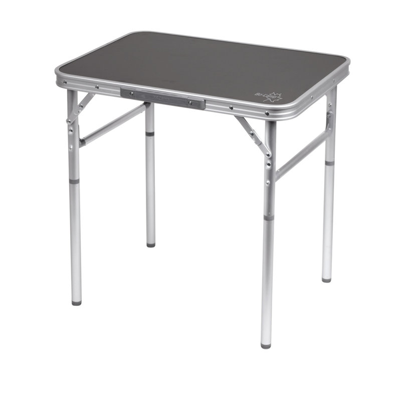 Rectangular Wood Metal Folding Outdoor Camping Table , cm W cm D, Dark Grey, H60 x W45 x L60cm