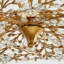 12-Light Dimmable Flower Crystal Chandelier