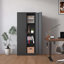 Armoire de rangement à 4 tablettes de 31,5 po de largeur Meiting-1397032820