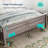 Farmhouse Bed Frame, Bedframe with Headboard and Footboard, Wooden Bed Frame with Solid Wood Slats, Rustic Grey Platform Bed Frames Queen-Size, No Box Spring Needed-119223467-120129756