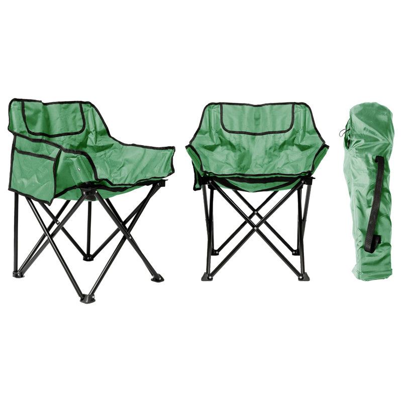 Polyester Camping / Beach Folding Chair Folding Chair Set, Green