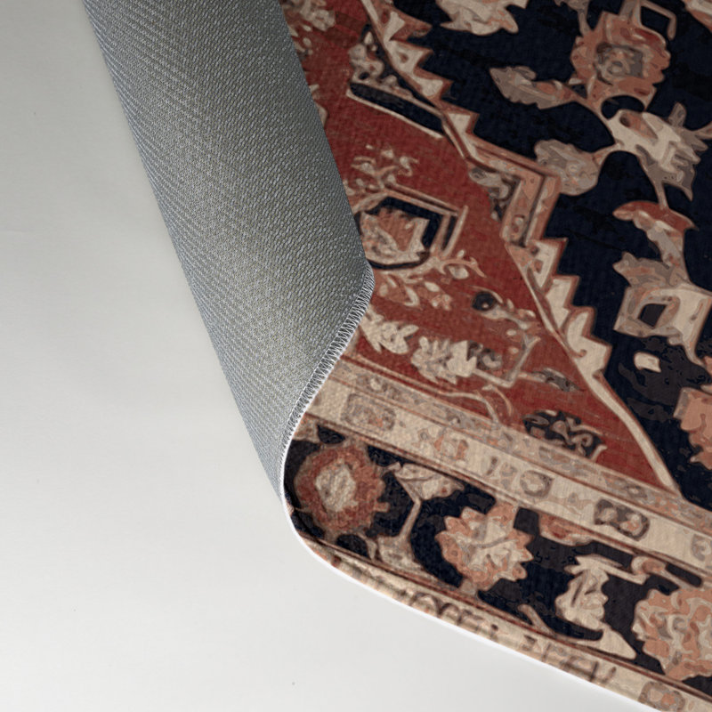 Tapis d'intérieur et d'extérieur brun Persian, Rectangle 9' x 12'