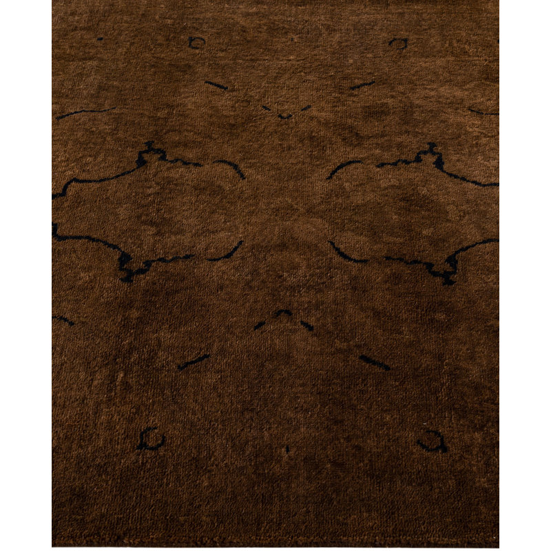 Overdyed One-of-a-Kind 3' 1" X 5' 2" Hand Knotted Area Rug
