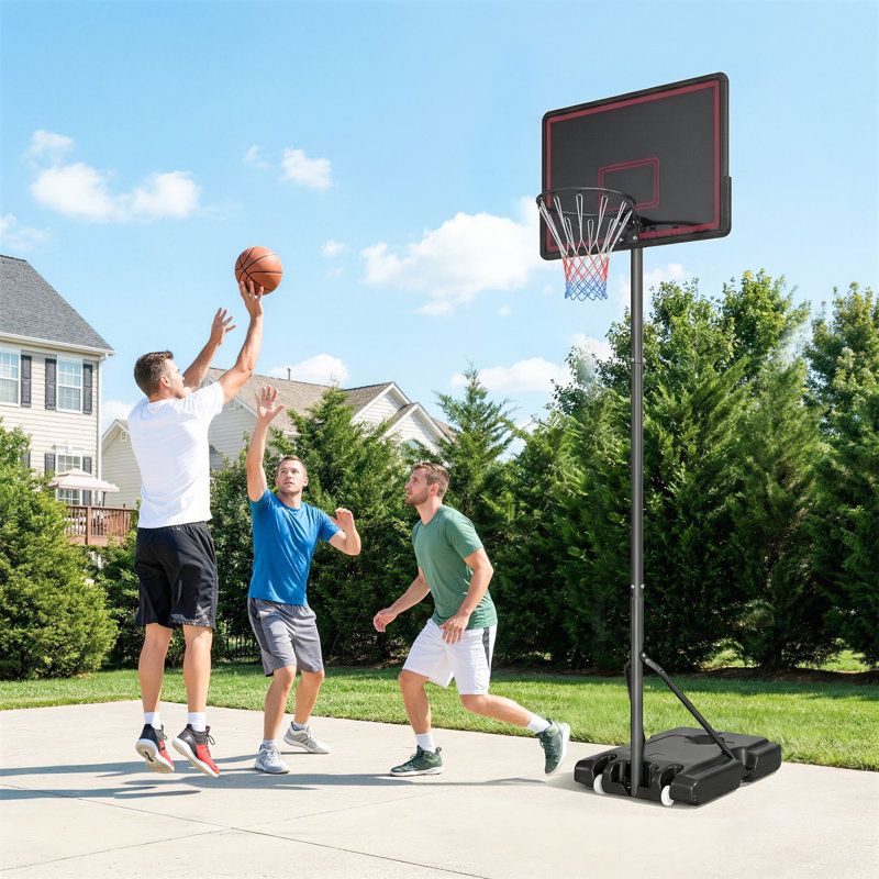 Portable Basketball Hoop, 4.4-10ft Adjustable Height