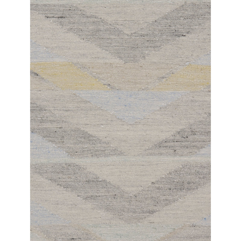 Chevron Area Rug in Gray