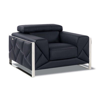 Fauteuil en cuir italien Global United