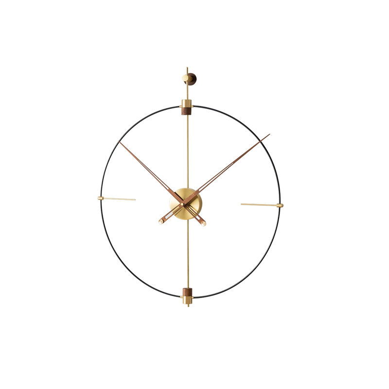 Horloge murale décorative de luxe pour salon, H 23,62 po x l 29,53 po x P 2,76 po