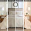 Couvre-lit réversible 3 pièces crème grand - microfibre, motif charmant, drapé surdimensionné, 2 taies décoratives, lavable facilement, matériau en microfibre, médaillon exquis, facile à laver assorti-117361731-117361733