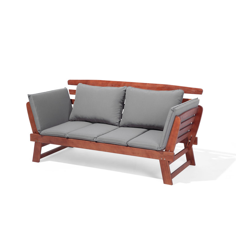 Zelda Solid Wood Eucalyptus Outdoor Bench