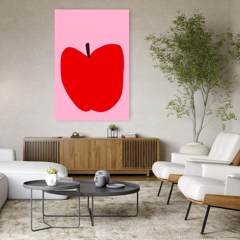Art mural Crimson Simplicity, H 48 po x l 32 po