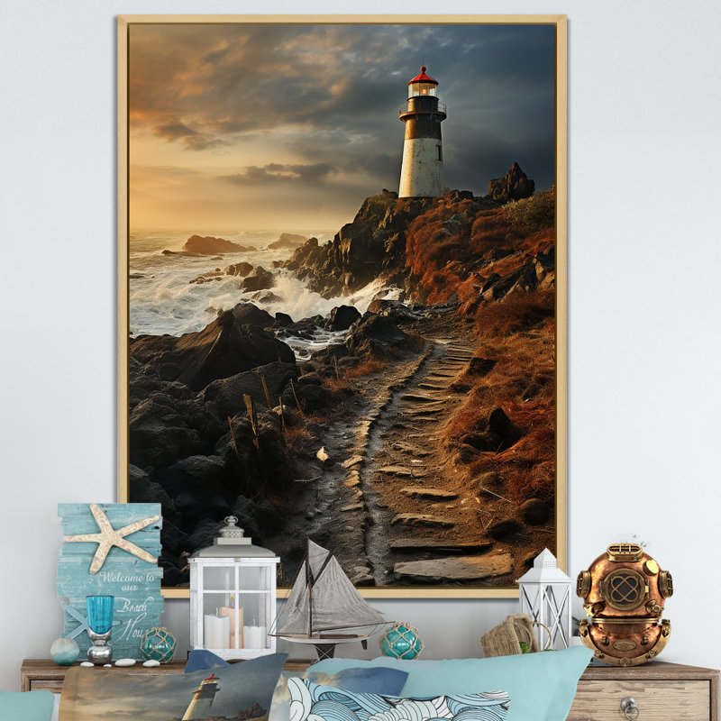 Phare Moody Scenery I, Cadre naturel flottant, H 20 po x l 12 po x P 1 po