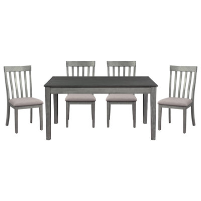 4 - Person Solid Wood Top Four Leg Dining Set