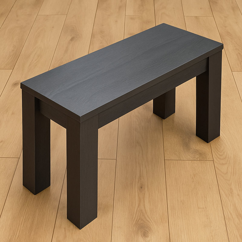 Dining Wooden Bench, Charcoal Grey