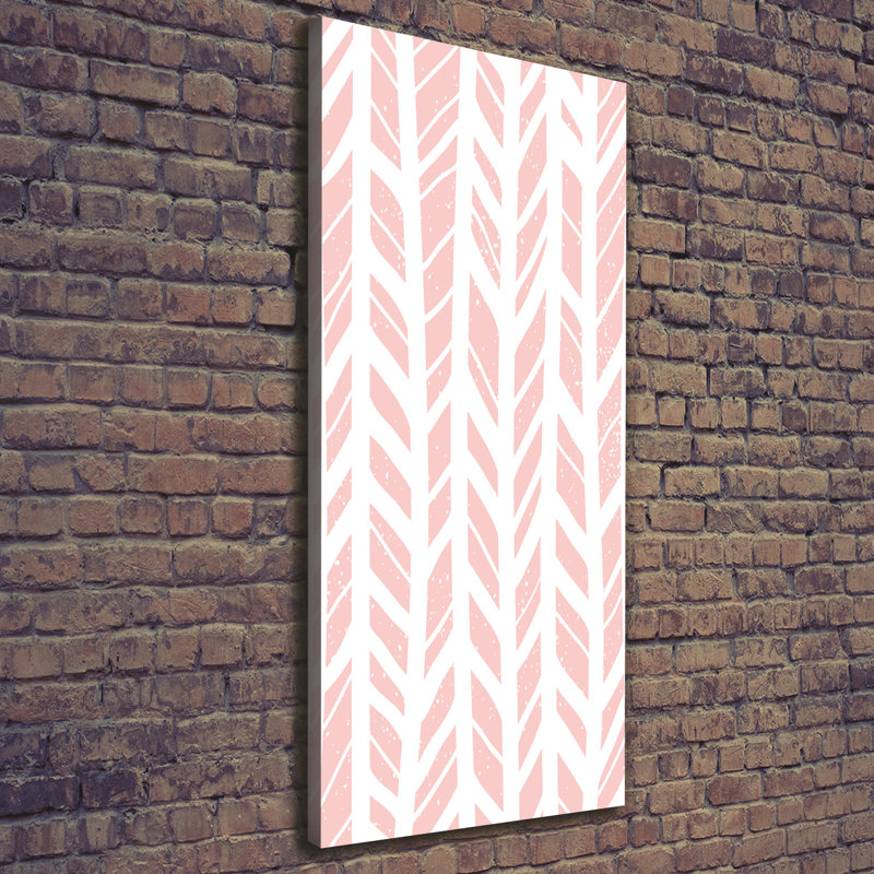 Herringbone Pattern - Wrapped Canvas Print