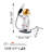 Modern Hand-Painted Table Lamp, 11.8 x 12.6 x 5.9 inches | 100% Polyester Shade, E27 Socket, Max 40W (Bulb Not Included) | Unique Novelty Design with 78.7-inch Cable | Perfect for Home Décor & Accent Lighting-1635528679