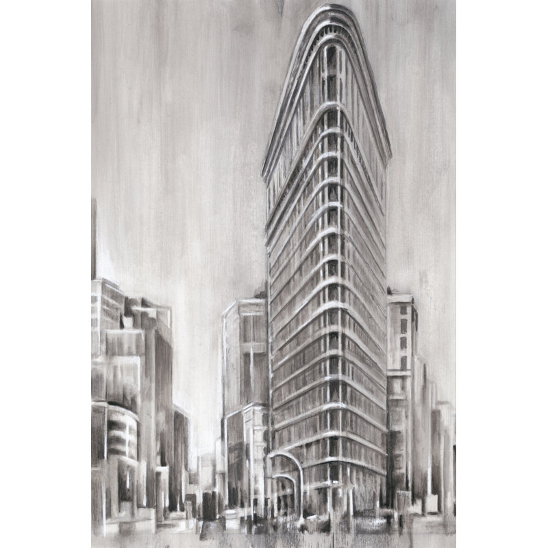 Art Deco Cityscape II by Ethan Harper - Wrapped Canvas Painting, 122cm H x 81cm W x 3.8cm D